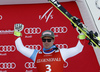 Third placed Beat Feuz of Switzerland celebrates his medal won in the men super-g race of the Audi FIS Alpine skiing World cup in Kitzbuehel, Austria. Men super-g race of the Audi FIS Alpine skiing World cup, was held on Hahnekamm course in Kitzbuehel, Austria, on Friday, 20th of January 2017.
