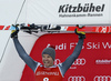 Second placed Christof Innerhofer of Italy celebrates his medal won in the men super-g race of the Audi FIS Alpine skiing World cup in Kitzbuehel, Austria. Men super-g race of the Audi FIS Alpine skiing World cup, was held on Hahnekamm course in Kitzbuehel, Austria, on Friday, 20th of January 2017.
