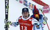 Winner Matthias Mayer of Austria celebrates his medal won in the men super-g race of the Audi FIS Alpine skiing World cup in Kitzbuehel, Austria. Men super-g race of the Audi FIS Alpine skiing World cup, was held on Hahnekamm course in Kitzbuehel, Austria, on Friday, 20th of January 2017.
