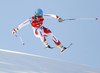 Gian Luca Barandun of Switzerland skiing in men super-g race of the Audi FIS Alpine skiing World cup in Kitzbuehel, Austria. Men super-g race of the Audi FIS Alpine skiing World cup, was held on Hahnekamm course in Kitzbuehel, Austria, on Friday, 20th of January 2017.
