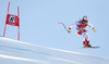 Niels Hintermann of Switzerland skiing in men super-g race of the Audi FIS Alpine skiing World cup in Kitzbuehel, Austria. Men super-g race of the Audi FIS Alpine skiing World cup, was held on Hahnekamm course in Kitzbuehel, Austria, on Friday, 20th of January 2017.
