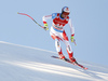 Niels Hintermann of Switzerland skiing in men super-g race of the Audi FIS Alpine skiing World cup in Kitzbuehel, Austria. Men super-g race of the Audi FIS Alpine skiing World cup, was held on Hahnekamm course in Kitzbuehel, Austria, on Friday, 20th of January 2017.
