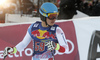 Gian Luca Barandun of Switzerland reacts in finish of the men downhill race of the Audi FIS Alpine skiing World cup in Kitzbuehel, Austria. Men downhill race of the Audi FIS Alpine skiing World cup, was held on Hahnekamm course in Kitzbuehel, Austria, on Saturday, 21st of January 2017.
