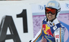 Dominik Schwaiger of Germany reacts in finish of the men downhill race of the Audi FIS Alpine skiing World cup in Kitzbuehel, Austria. Men downhill race of the Audi FIS Alpine skiing World cup, was held on Hahnekamm course in Kitzbuehel, Austria, on Saturday, 21st of January 2017.
