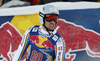 Dominik Schwaiger of Germany reacts in finish of the men downhill race of the Audi FIS Alpine skiing World cup in Kitzbuehel, Austria. Men downhill race of the Audi FIS Alpine skiing World cup, was held on Hahnekamm course in Kitzbuehel, Austria, on Saturday, 21st of January 2017.
