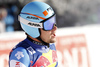 Patrick Kueng of Switzerland reacts in finish of the men downhill race of the Audi FIS Alpine skiing World cup in Kitzbuehel, Austria. Men downhill race of the Audi FIS Alpine skiing World cup, was held on Hahnekamm course in Kitzbuehel, Austria, on Saturday, 21st of January 2017.
