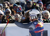 Fourth placed Peter Fill of Italy reacts in finish of the men downhill race of the Audi FIS Alpine skiing World cup in Kitzbuehel, Austria. Men downhill race of the Audi FIS Alpine skiing World cup, was held on Hahnekamm course in Kitzbuehel, Austria, on Saturday, 21st of January 2017.
