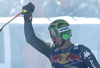 Winner Dominik Paris of Italy reacts in finish of the men downhill race of the Audi FIS Alpine skiing World cup in Kitzbuehel, Austria. Men downhill race of the Audi FIS Alpine skiing World cup, was held on Hahnekamm course in Kitzbuehel, Austria, on Saturday, 21st of January 2017.
