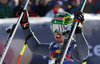 Winner Dominik Paris of Italy reacts in finish of the men downhill race of the Audi FIS Alpine skiing World cup in Kitzbuehel, Austria. Men downhill race of the Audi FIS Alpine skiing World cup, was held on Hahnekamm course in Kitzbuehel, Austria, on Saturday, 21st of January 2017.
