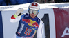 Beat Feuz of Switzerland reacts in finish of the men downhill race of the Audi FIS Alpine skiing World cup in Kitzbuehel, Austria. Men downhill race of the Audi FIS Alpine skiing World cup, was held on Hahnekamm course in Kitzbuehel, Austria, on Saturday, 21st of January 2017.
