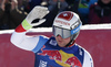 Beat Feuz of Switzerland reacts in finish of the men downhill race of the Audi FIS Alpine skiing World cup in Kitzbuehel, Austria. Men downhill race of the Audi FIS Alpine skiing World cup, was held on Hahnekamm course in Kitzbuehel, Austria, on Saturday, 21st of January 2017.
