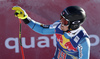 Aleksander Aamodt Kilde of Norway reacts in finish of the men downhill race of the Audi FIS Alpine skiing World cup in Kitzbuehel, Austria. Men downhill race of the Audi FIS Alpine skiing World cup, was held on Hahnekamm course in Kitzbuehel, Austria, on Saturday, 21st of January 2017.
