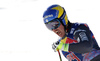 Second placed Valentin Giraud Moine of France reacts in finish of the men downhill race of the Audi FIS Alpine skiing World cup in Kitzbuehel, Austria. Men downhill race of the Audi FIS Alpine skiing World cup, was held on Hahnekamm course in Kitzbuehel, Austria, on Saturday, 21st of January 2017.
