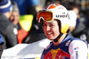 Urs Kryenbuehl of Switzerland reacts in finish of the men downhill race of the Audi FIS Alpine skiing World cup in Kitzbuehel, Austria. Men downhill race of the Audi FIS Alpine skiing World cup, was held on Hahnekamm course in Kitzbuehel, Austria, on Saturday, 21st of January 2017.
