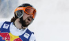 Andreas Romar of Finland reacts in finish of the men downhill race of the Audi FIS Alpine skiing World cup in Kitzbuehel, Austria. Men downhill race of the Audi FIS Alpine skiing World cup, was held on Hahnekamm course in Kitzbuehel, Austria, on Saturday, 21st of January 2017.

