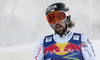 Andreas Romar of Finland reacts in finish of the men downhill race of the Audi FIS Alpine skiing World cup in Kitzbuehel, Austria. Men downhill race of the Audi FIS Alpine skiing World cup, was held on Hahnekamm course in Kitzbuehel, Austria, on Saturday, 21st of January 2017.
