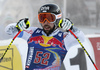 Andreas Romar of Finland reacts in finish of the men downhill race of the Audi FIS Alpine skiing World cup in Kitzbuehel, Austria. Men downhill race of the Audi FIS Alpine skiing World cup, was held on Hahnekamm course in Kitzbuehel, Austria, on Saturday, 21st of January 2017.
