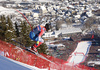 Travis Ganong of USA skiing in men downhill race of the Audi FIS Alpine skiing World cup in Kitzbuehel, Austria. Men downhill race of the Audi FIS Alpine skiing World cup, was held on Hahnekamm course in Kitzbuehel, Austria, on Saturday, 21st of January 2017.
