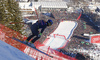 Valentin Giraud Moine of France skiing in men downhill race of the Audi FIS Alpine skiing World cup in Kitzbuehel, Austria. Men downhill race of the Audi FIS Alpine skiing World cup, was held on Hahnekamm course in Kitzbuehel, Austria, on Saturday, 21st of January 2017.
