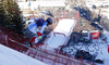 Niels Hintermann of Switzerland skiing in men downhill race of the Audi FIS Alpine skiing World cup in Kitzbuehel, Austria. Men downhill race of the Audi FIS Alpine skiing World cup, was held on Hahnekamm course in Kitzbuehel, Austria, on Saturday, 21st of January 2017.
