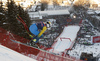 Alexander Koell of Sweden skiing in men downhill race of the Audi FIS Alpine skiing World cup in Kitzbuehel, Austria. Men downhill race of the Audi FIS Alpine skiing World cup, was held on Hahnekamm course in Kitzbuehel, Austria, on Saturday, 21st of January 2017.
