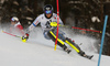 Joonas Rasanen of Finland skiing in the first run of the men slalom race of the Audi FIS Alpine skiing World cup in Kitzbuehel, Austria. Men slalom race race of the Audi FIS Alpine skiing World cup, was held on Ganslernhang course in Kitzbuehel, Austria, on Sunday, 22nd of January 2017.
