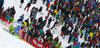 Stefan Hadalin of Slovenia skiing in the second run of the men slalom race of the Audi FIS Alpine skiing World cup in Kitzbuehel, Austria. Men slalom race race of the Audi FIS Alpine skiing World cup, was held on Ganslernhang course in Kitzbuehel, Austria, on Sunday, 22nd of January 2017.
