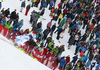 Marc Gini of Switzerland skiing in the second run of the men slalom race of the Audi FIS Alpine skiing World cup in Kitzbuehel, Austria. Men slalom race race of the Audi FIS Alpine skiing World cup, was held on Ganslernhang course in Kitzbuehel, Austria, on Sunday, 22nd of January 2017.
