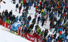 Jonathan Nordbotten of Norway skiing in the second run of the men slalom race of the Audi FIS Alpine skiing World cup in Kitzbuehel, Austria. Men slalom race race of the Audi FIS Alpine skiing World cup, was held on Ganslernhang course in Kitzbuehel, Austria, on Sunday, 22nd of January 2017.
