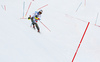 Ramon Zenhaeusern of Switzerland skiing in the second run of the men slalom race of the Audi FIS Alpine skiing World cup in Kitzbuehel, Austria. Men slalom race race of the Audi FIS Alpine skiing World cup, was held on Ganslernhang course in Kitzbuehel, Austria, on Sunday, 22nd of January 2017.
