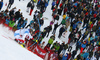 Ramon Zenhaeusern of Switzerland skiing in the second run of the men slalom race of the Audi FIS Alpine skiing World cup in Kitzbuehel, Austria. Men slalom race race of the Audi FIS Alpine skiing World cup, was held on Ganslernhang course in Kitzbuehel, Austria, on Sunday, 22nd of January 2017.
