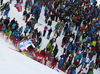 Fifth placed Daniel Yule of Switzerland skiing in the second run of the men slalom race of the Audi FIS Alpine skiing World cup in Kitzbuehel, Austria. Men slalom race race of the Audi FIS Alpine skiing World cup, was held on Ganslernhang course in Kitzbuehel, Austria, on Sunday, 22nd of January 2017.
