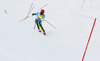 Fourth placed Leif Kristian Haugen of Norway skiing in the second run of the men slalom race of the Audi FIS Alpine skiing World cup in Kitzbuehel, Austria. Men slalom race race of the Audi FIS Alpine skiing World cup, was held on Ganslernhang course in Kitzbuehel, Austria, on Sunday, 22nd of January 2017.
