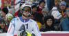 Ramon Zenhaeusern of Switzerland reacts in the finish of the men slalom race of the Audi FIS Alpine skiing World cup in Kitzbuehel, Austria. Men slalom race race of the Audi FIS Alpine skiing World cup, was held on Ganslernhang course in Kitzbuehel, Austria, on Sunday, 22nd of January 2017.
