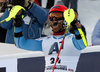 Fourth placed Leif Kristian Haugen of Norway reacts in the finish of the men slalom race of the Audi FIS Alpine skiing World cup in Kitzbuehel, Austria. Men slalom race race of the Audi FIS Alpine skiing World cup, was held on Ganslernhang course in Kitzbuehel, Austria, on Sunday, 22nd of January 2017.
