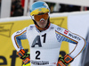 Felix Neureuther of Germany reacts in the finish of the men slalom race of the Audi FIS Alpine skiing World cup in Kitzbuehel, Austria. Men slalom race race of the Audi FIS Alpine skiing World cup, was held on Ganslernhang course in Kitzbuehel, Austria, on Sunday, 22nd of January 2017.
