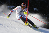 Alexander Khoroshilov of Russia skiing in the first run of the men slalom race of the Audi FIS Alpine skiing World cup in Kitzbuehel, Austria. Men slalom race race of the Audi FIS Alpine skiing World cup, was held on Ganslernhang course in Kitzbuehel, Austria, on Sunday, 22nd of January 2017.
