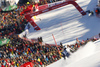 Julien Lizeroux of France skiing in the first run of the men slalom race of the Audi FIS Alpine skiing World cup in Kitzbuehel, Austria. Men slalom race race of the Audi FIS Alpine skiing World cup, was held on Ganslernhang course in Kitzbuehel, Austria, on Sunday, 22nd of January 2017.
