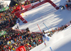 Daniel Yule of Switzerland skiing in the first run of the men slalom race of the Audi FIS Alpine skiing World cup in Kitzbuehel, Austria. Men slalom race race of the Audi FIS Alpine skiing World cup, was held on Ganslernhang course in Kitzbuehel, Austria, on Sunday, 22nd of January 2017.
