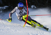 Jean-Baptiste Grange of France skiing in the first run of the men slalom race of the Audi FIS Alpine skiing World cup in Kitzbuehel, Austria. Men slalom race race of the Audi FIS Alpine skiing World cup, was held on Ganslernhang course in Kitzbuehel, Austria, on Sunday, 22nd of January 2017.
