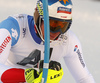 Ramon Zenhaeusern of Switzerland skiing in the first run of the men slalom race of the Audi FIS Alpine skiing World cup in Kitzbuehel, Austria. Men slalom race race of the Audi FIS Alpine skiing World cup, was held on Ganslernhang course in Kitzbuehel, Austria, on Sunday, 22nd of January 2017.
