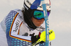 Linus Strasser of Germany skiing in the first run of the men slalom race of the Audi FIS Alpine skiing World cup in Kitzbuehel, Austria. Men slalom race race of the Audi FIS Alpine skiing World cup, was held on Ganslernhang course in Kitzbuehel, Austria, on Sunday, 22nd of January 2017.
