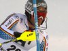 Dominik Stehle of Germany skiing in the first run of the men slalom race of the Audi FIS Alpine skiing World cup in Kitzbuehel, Austria. Men slalom race race of the Audi FIS Alpine skiing World cup, was held on Ganslernhang course in Kitzbuehel, Austria, on Sunday, 22nd of January 2017.
