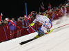 Alexander Khoroshilov of Russia skiing in the first run of the men slalom race of the Audi FIS Alpine skiing World cup in Schladming, Austria. Traditional The Night Race, men slalom race race of the Audi FIS Alpine skiing World cup, was held in Schladming, Austria, on Tuesday, 24th of January 2017.
