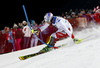 Marc Gini of Switzerland skiing in the first run of the men slalom race of the Audi FIS Alpine skiing World cup in Schladming, Austria. Traditional The Night Race, men slalom race race of the Audi FIS Alpine skiing World cup, was held in Schladming, Austria, on Tuesday, 24th of January 2017.
