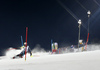 Stefano Gross of Italy skiing in the first run of the men slalom race of the Audi FIS Alpine skiing World cup in Schladming, Austria. Traditional The Night Race, men slalom race race of the Audi FIS Alpine skiing World cup, was held in Schladming, Austria, on Tuesday, 24th of January 2017.
