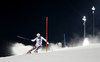 Marc Rochat of Switzerland skiing in the first run of the men slalom race of the Audi FIS Alpine skiing World cup in Schladming, Austria. Traditional The Night Race, men slalom race race of the Audi FIS Alpine skiing World cup, was held in Schladming, Austria, on Tuesday, 24th of January 2017.
