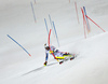 Stefan Luitz of Germany skiing in the  second run of the men slalom race of the Audi FIS Alpine skiing World cup in Schladming, Austria. Traditional The Night Race, men slalom race race of the Audi FIS Alpine skiing World cup, was held in Schladming, Austria, on Tuesday, 24th of January 2017.
