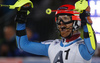 Leif Kristian Haugen of Norway reacts in finish of the second run of the men slalom race of the Audi FIS Alpine skiing World cup in Schladming, Austria. Traditional The Night Race, men slalom race race of the Audi FIS Alpine skiing World cup, was held in Schladming, Austria, on Tuesday, 24th of January 2017.
