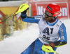 Leif Kristian Haugen of Norway reacts in finish of the second run of the men slalom race of the Audi FIS Alpine skiing World cup in Schladming, Austria. Traditional The Night Race, men slalom race race of the Audi FIS Alpine skiing World cup, was held in Schladming, Austria, on Tuesday, 24th of January 2017.
